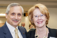 CSM President Dr. Bradley Gottfried, left, and Linda Gottfried have created an annual and an endowed scholarship fund at CSM every year scholarships at the College of Southern Maryland. Proceeds from the June 3 Celebrating a Career Building Futures event will be used to establish the Gottfried Building Futures Scholarship for workforce training students in the areas of business, construction and skilled trades, cybersecurity/IT, healthcare, hospitality and transportation.
