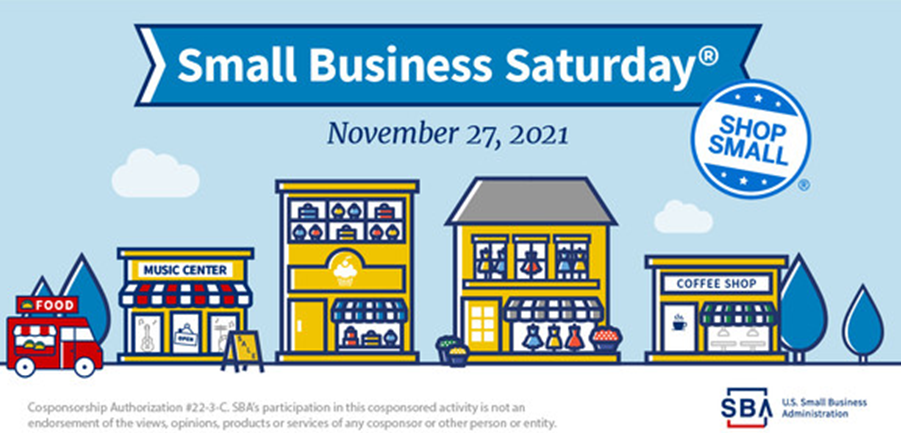 Shop small on Saturday, November 27, 2021